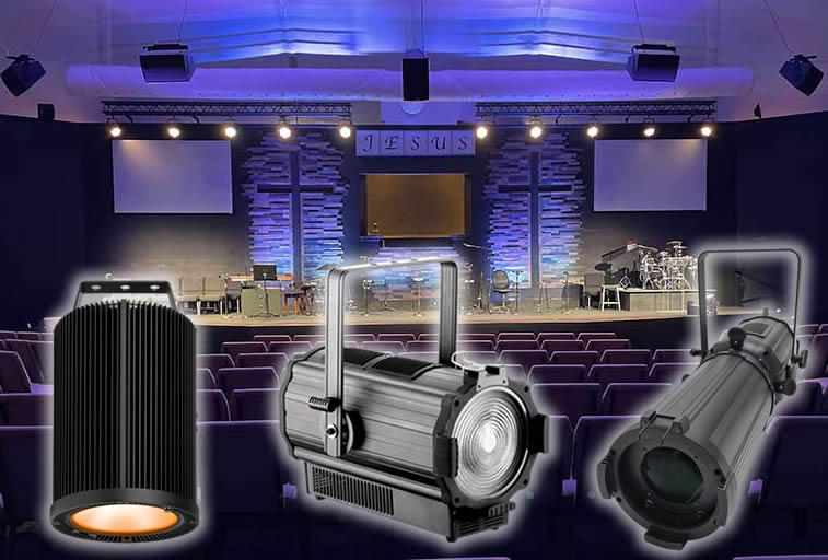 Church Stage Lighting setup